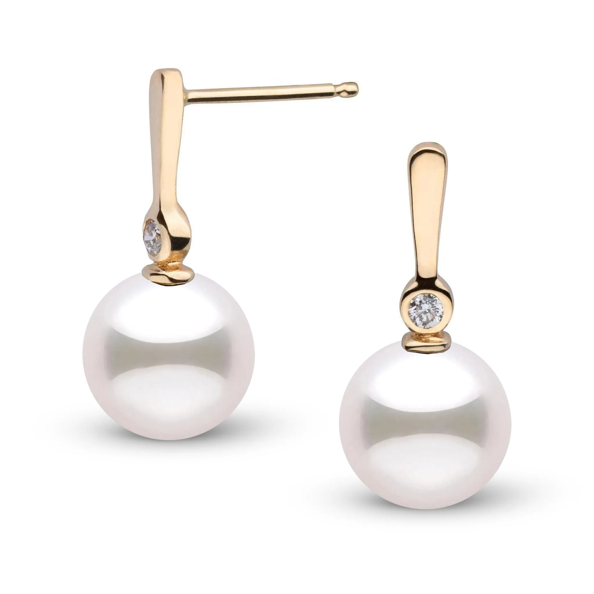 8.5-9.0 mm Akoya Pearl and Diamond Aspire Collection Earrings