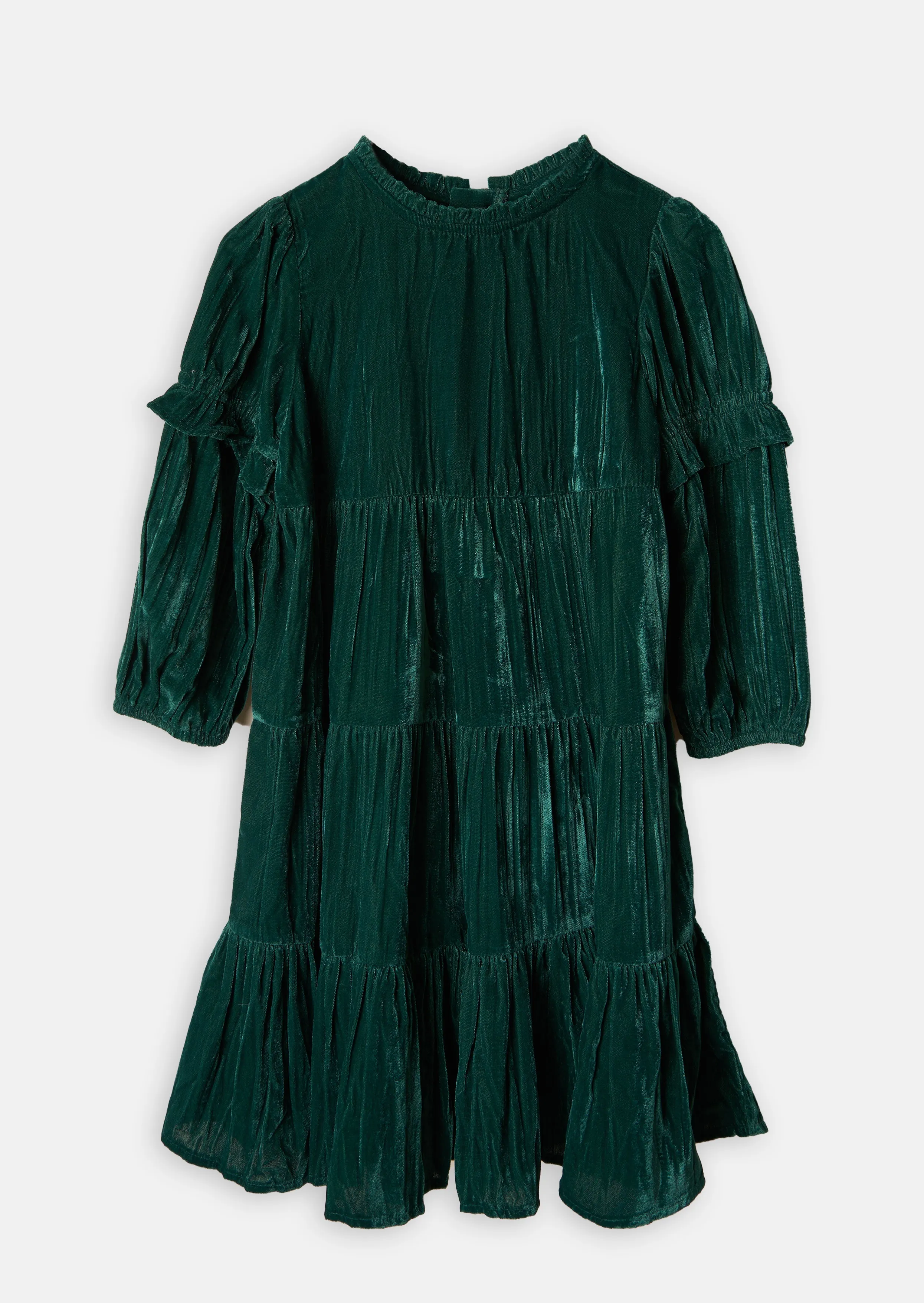 Adalyn Velvet Tiered Dress