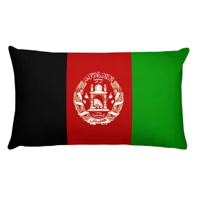 Afghanistan Flag Allover Print Rectangular Pillow