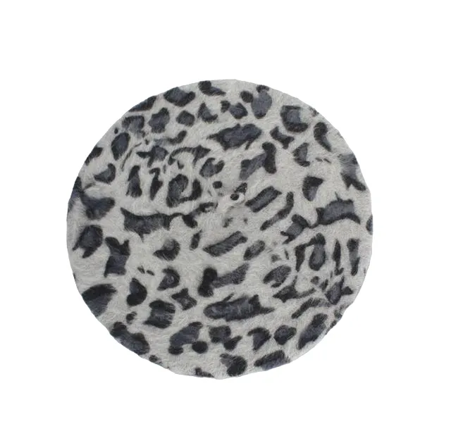 Beret Queen Leopard (Gray)