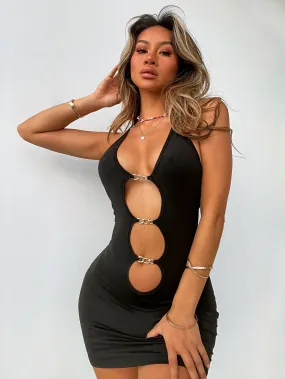 Bikinx Chain Cutout Front Bodycon Dress