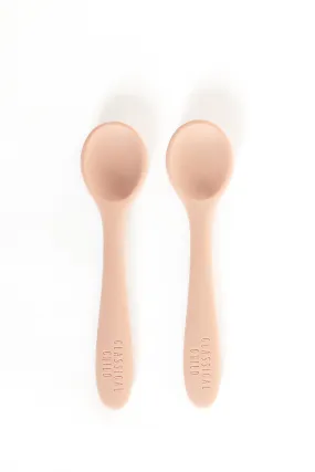 Blush Silicone Spoon 2 Pack