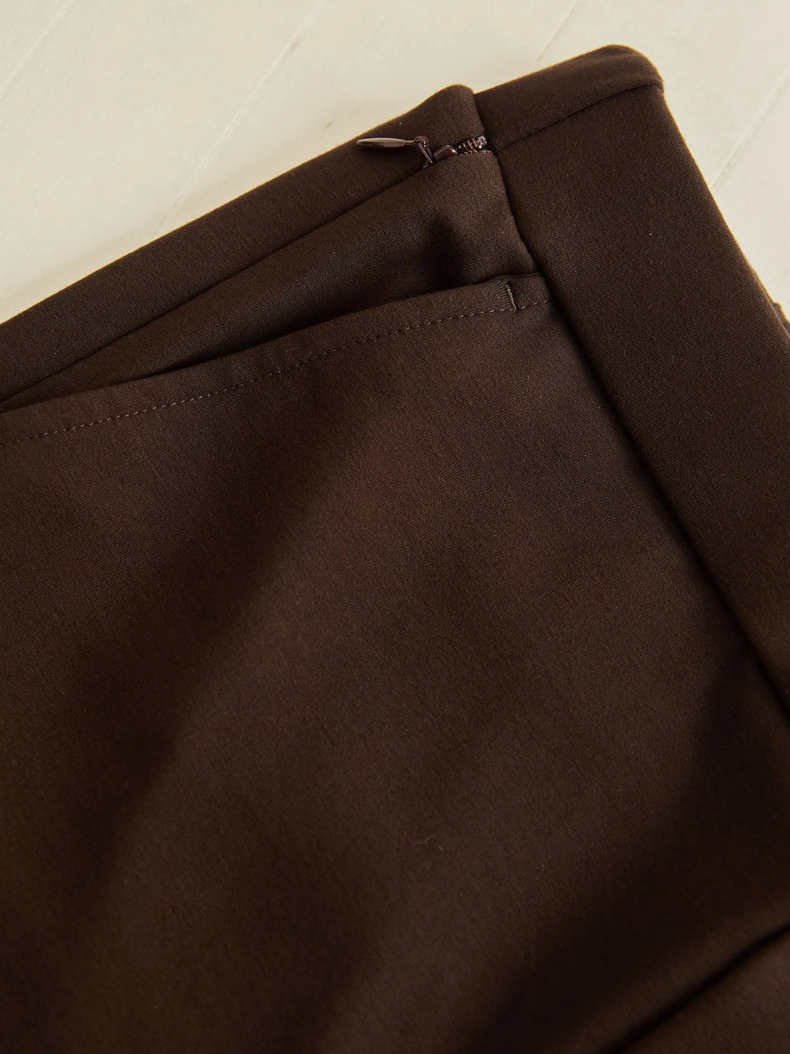 Brown 4-Way Stretch Travel Trouser