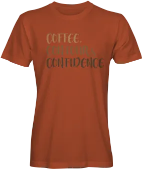 Coffee Contour and Confidence T-shirt