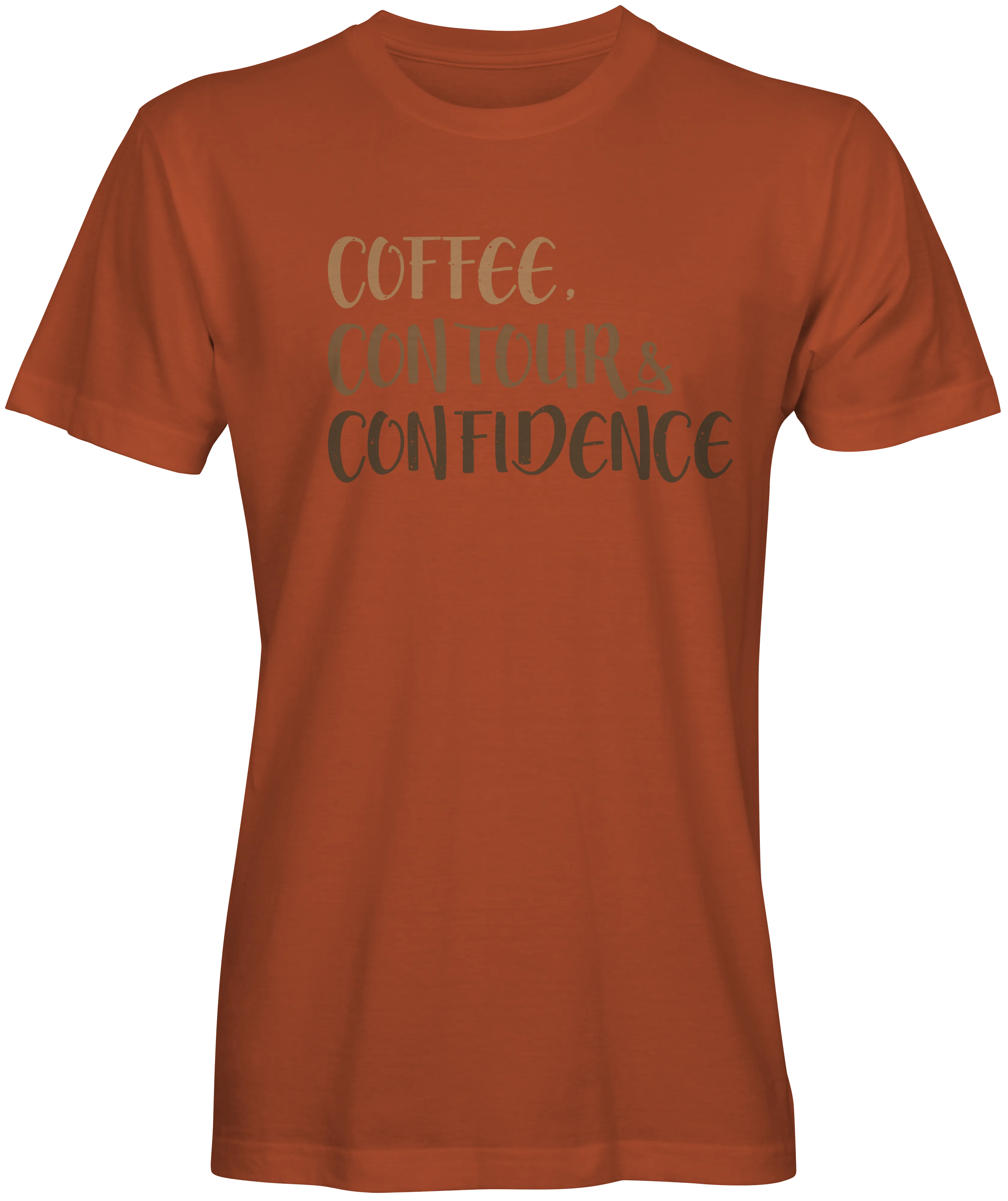 Coffee Contour and Confidence T-shirt