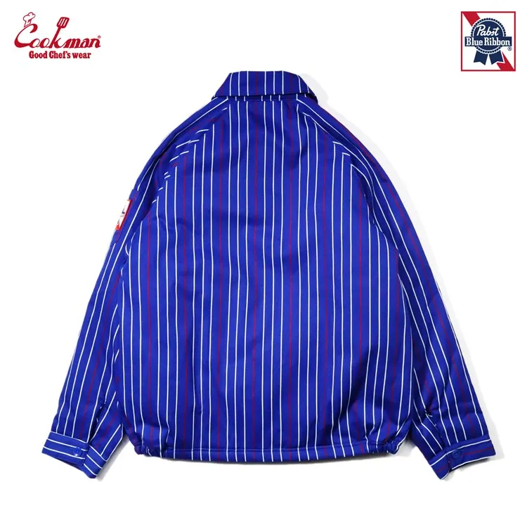 Cookman Delivery Jacket EX Warm - Pabst Stripe : Blue