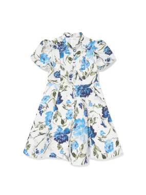 Flower-Print Cotton Dress