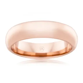 Full Dome 6mm - 18ct Rose Gold