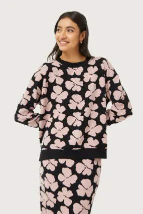 Jacinto Floral Print Jacquard Knit Sweater