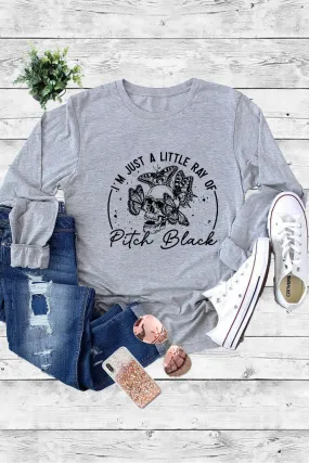 Jr Long Sleeve - I'm Just A Little Ray Of Pitch Black