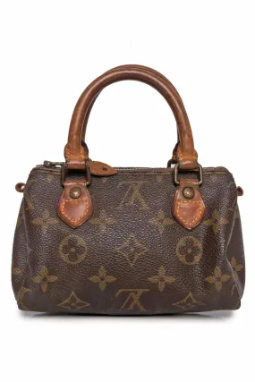 Louis Vuitton Vintage LV Monogram Nano Speedy Bandouliere