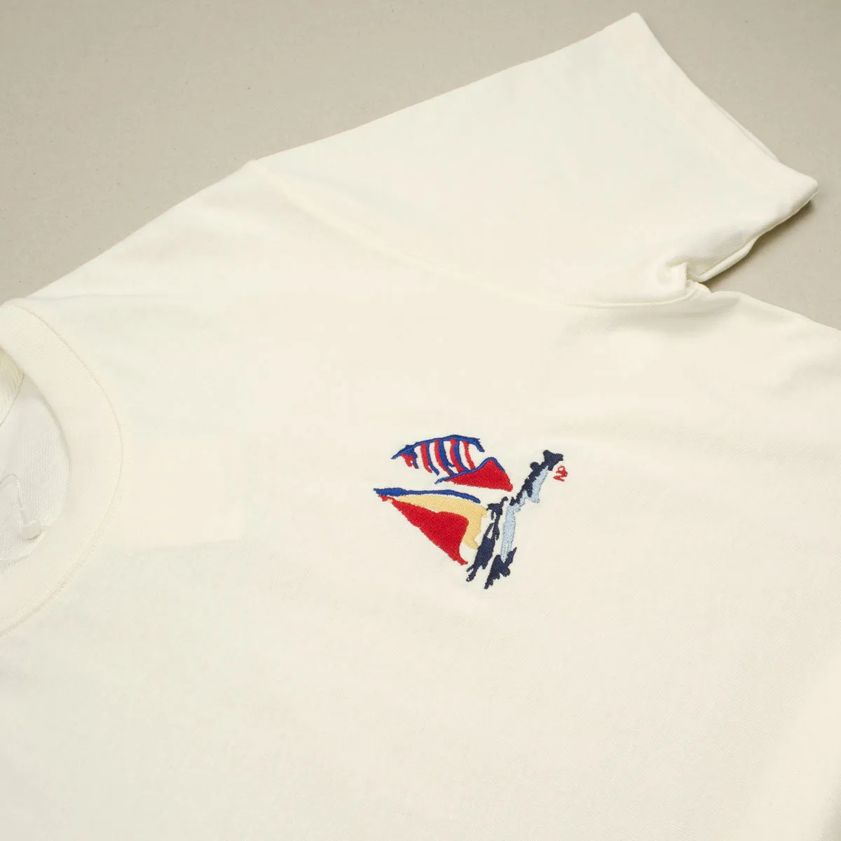 Norse Projects - Johannes Boat Embroidery T-shirt - Ecru