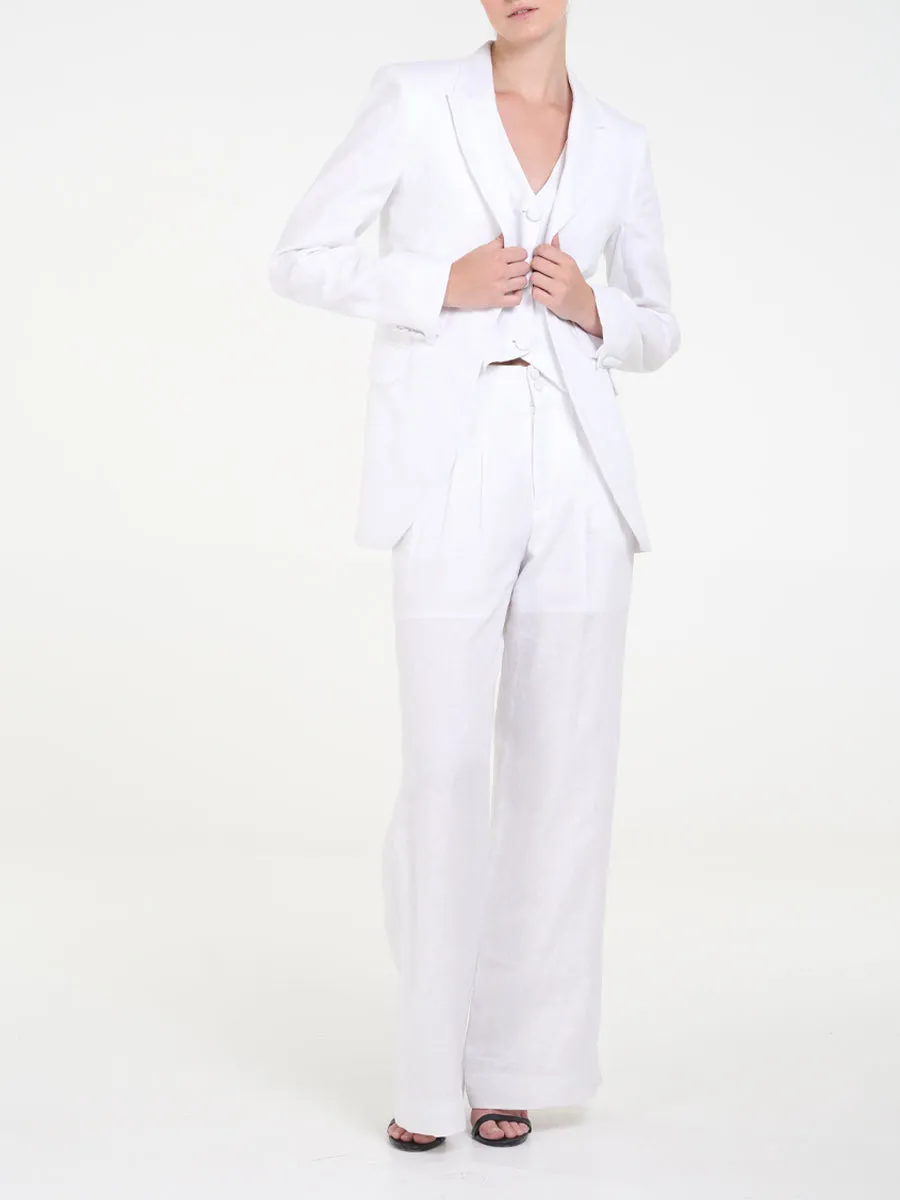 RAQUEL OROZCO Victoria Blazer - White