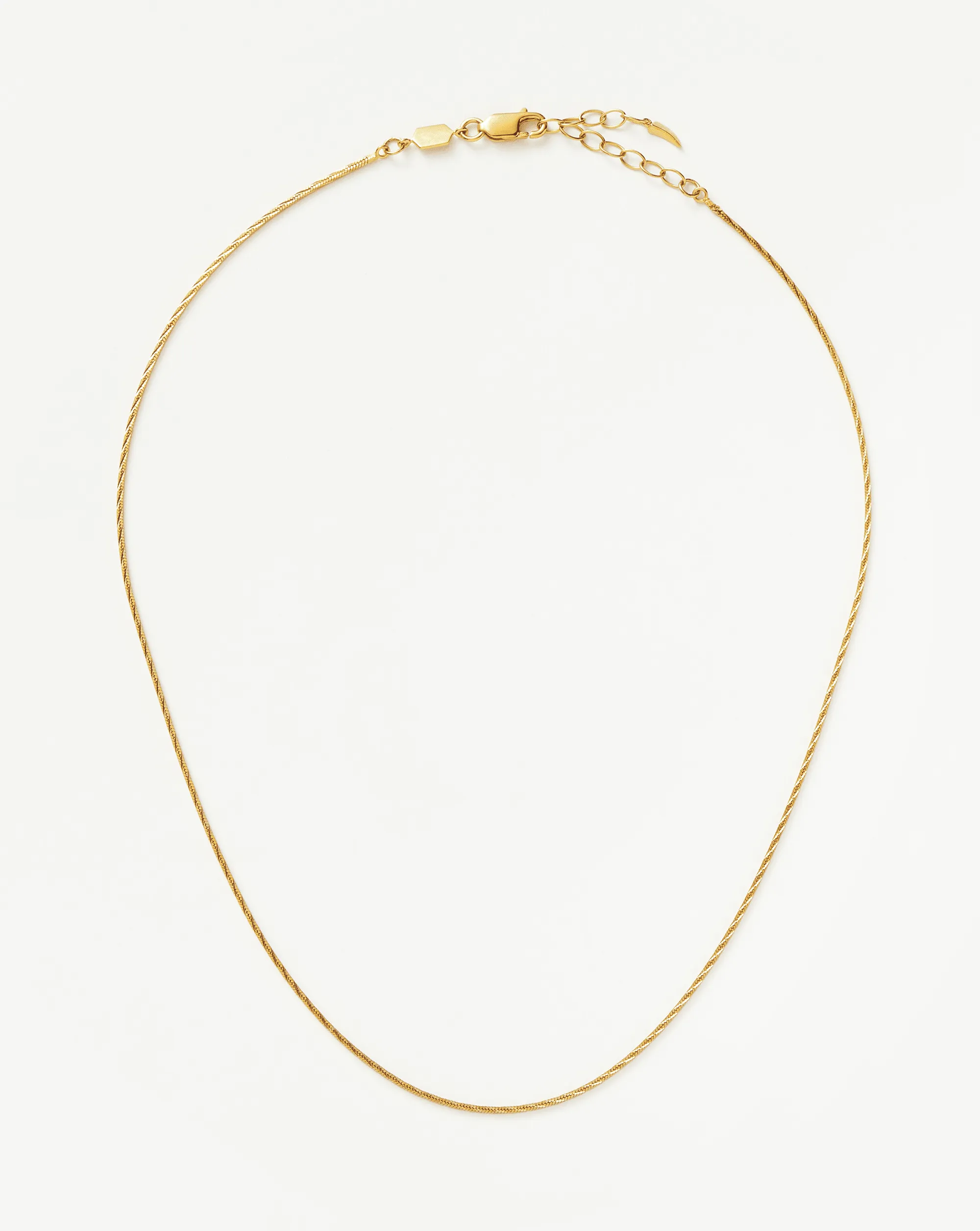 Savi Square Snake Chain Necklace