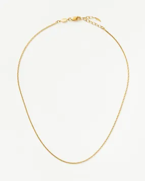 Savi Square Snake Chain Necklace