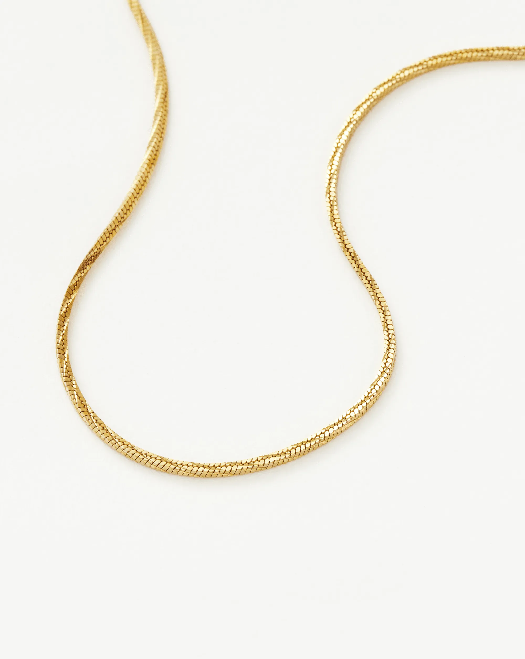 Savi Square Snake Chain Necklace