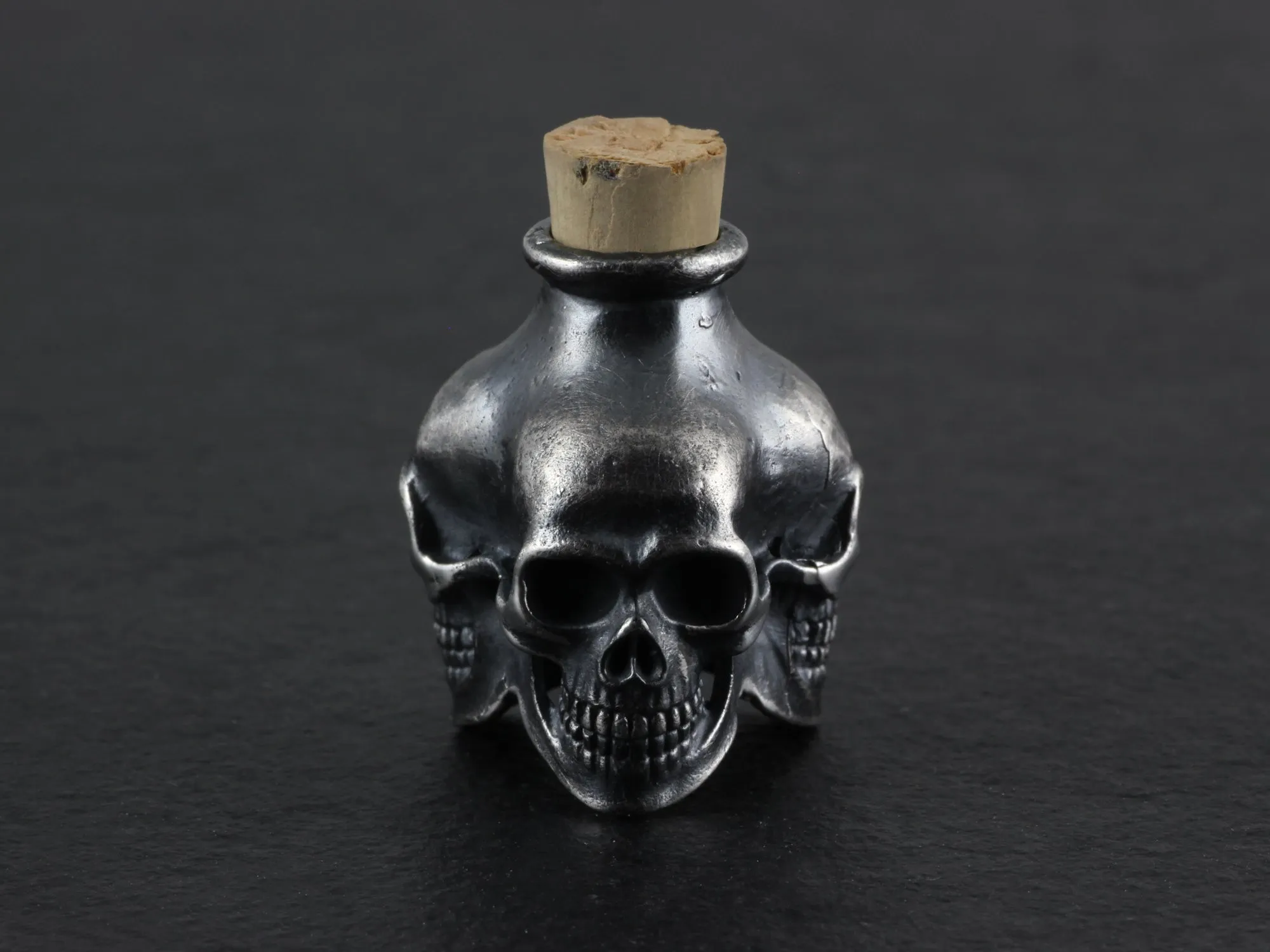 Sterling Silver Skull Bottle