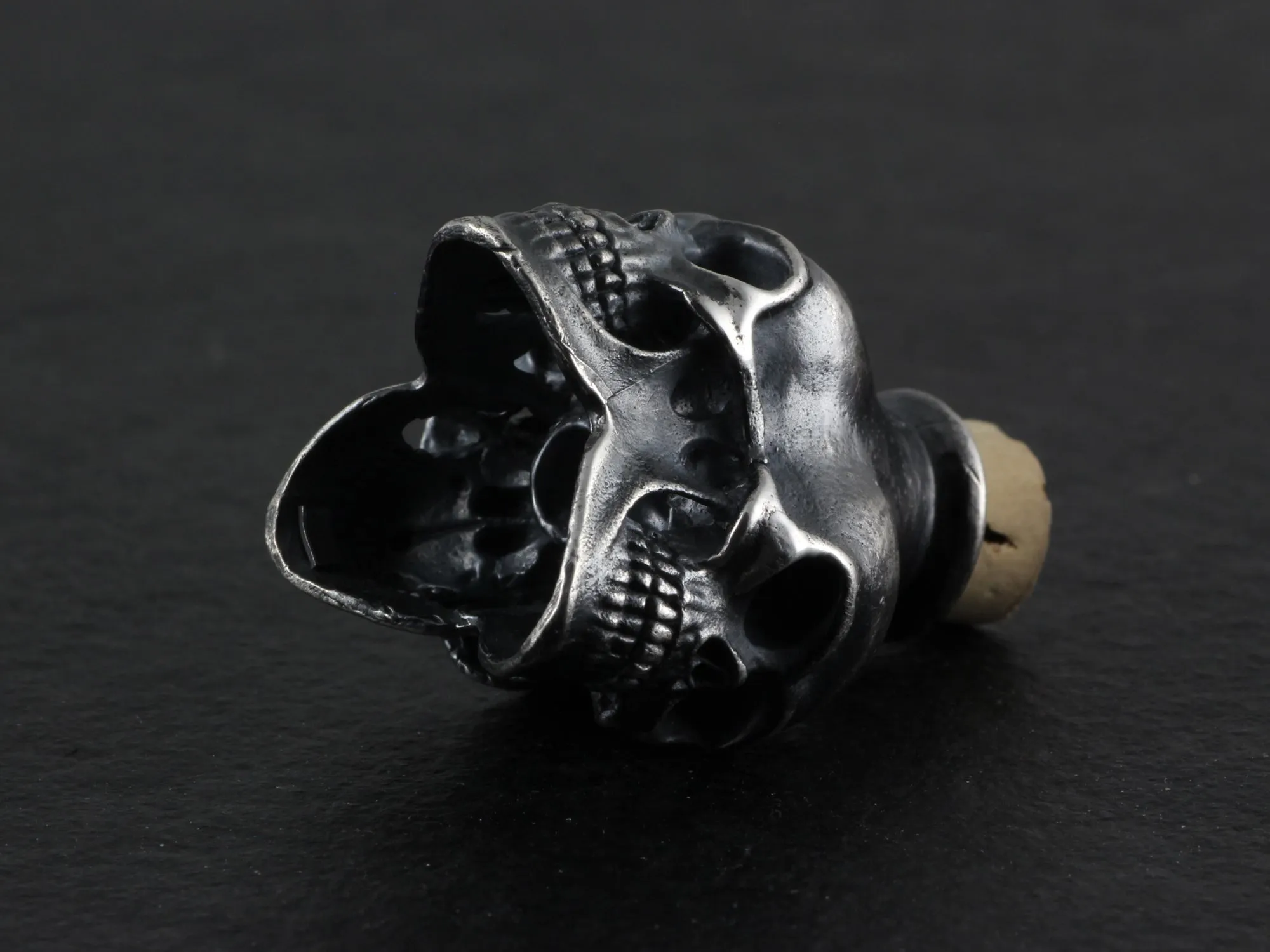 Sterling Silver Skull Bottle