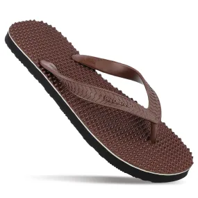 Walkaroo Gents Flip Flop Thong  - HG165 Brown Black